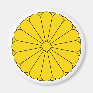 Íman bandeira imperial Japão símbolo imperador flor ama