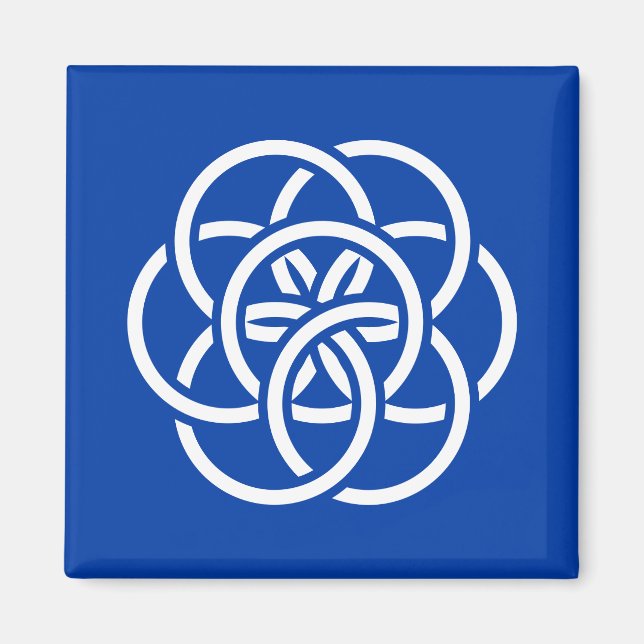 Íman Bandeira Internacional do Planeta Terra (Frente)