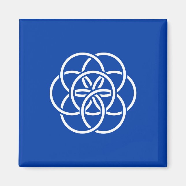 Íman Bandeira Internacional do Planeta Terra (Frente)