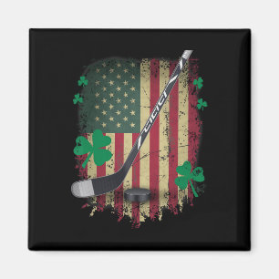 Íman Bandeira Irlandesa EUA Leprechaun Lucky Hóquei St.