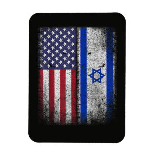Íman Bandeira Israelense Americana Israel EUA Raízes Am