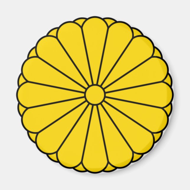 ÍMAN BANDEIRA JAPÃO - CASACO DE ARMAS - SELO IMPERIAL (Frente)