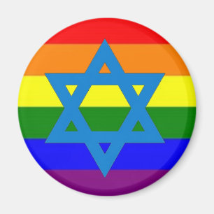 Íman Bandeira judaica do orgulho gay