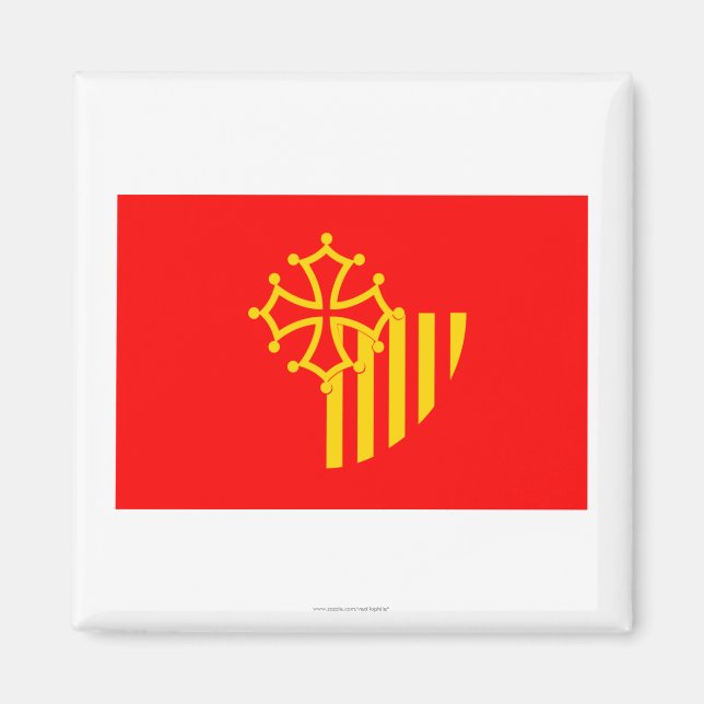 Íman Bandeira Languedoc-Roussillon (Frente)