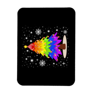 Íman Bandeira LGBT Árvore de Natal Feliz Natal Gay LGBT