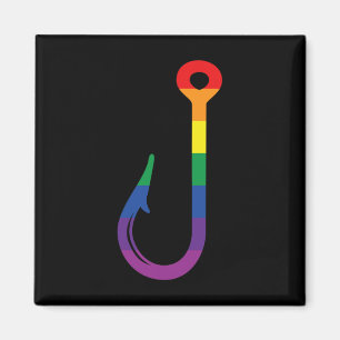 Íman Bandeira Lgbt Gancho de Pesca Gay Angler Orgulho Q