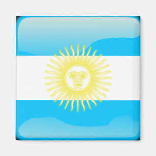 Íman Bandeira lustrosa argentina