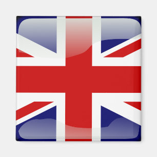 Íman Bandeira lustrosa britânica