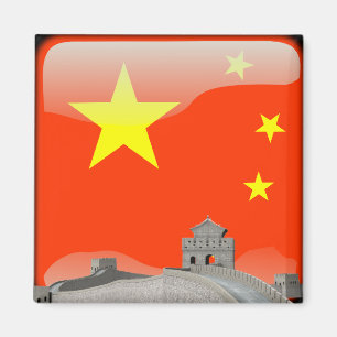 Íman Bandeira lustrosa chinesa
