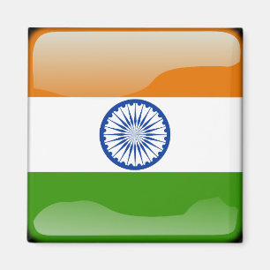 Íman Bandeira lustrosa indiana