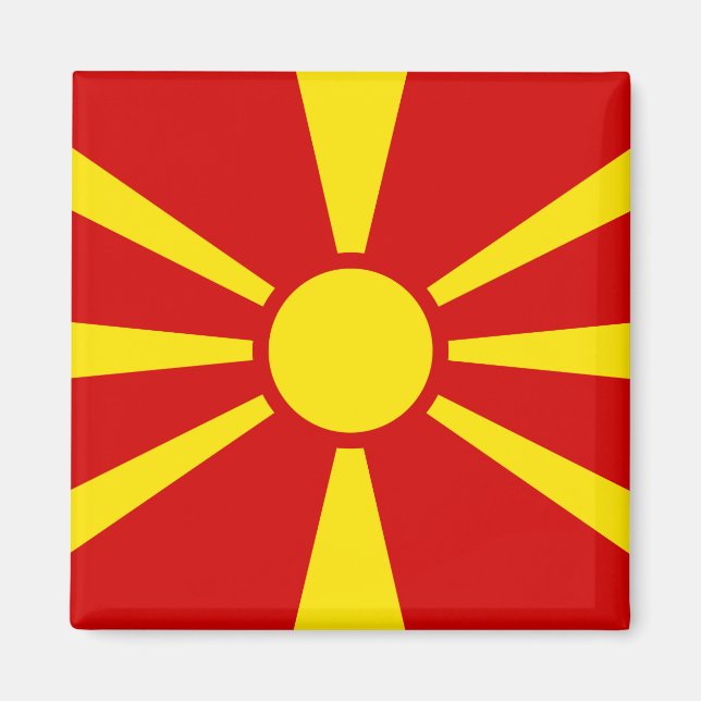 Íman Bandeira Macedônia (Macedônia) (Frente)
