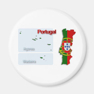 Íman Bandeira Map_2 de Portugal