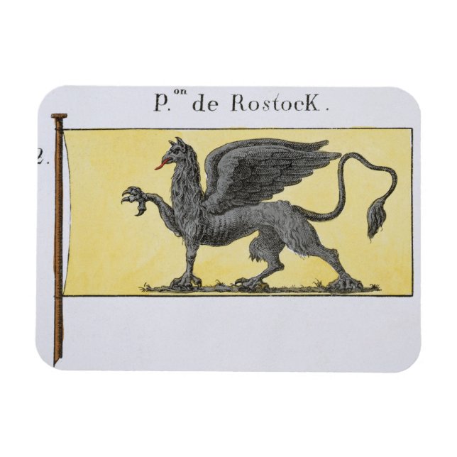 Íman Bandeira marítima com Griffin Emblem que é indicad (Horizontal)