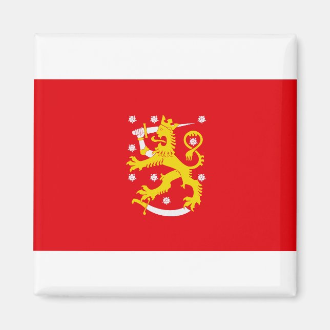 Íman Bandeira Medieval da Finlândia (Frente)