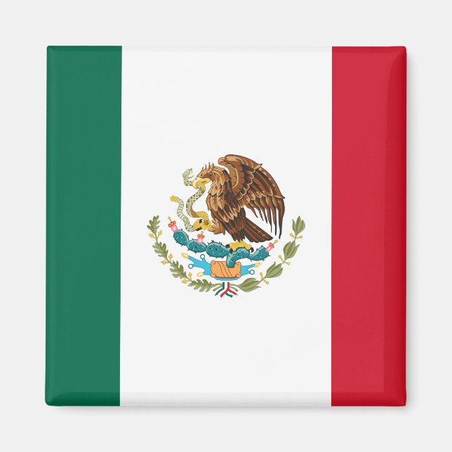 Íman Bandeira mexicana - Bandeira do México (Frente)