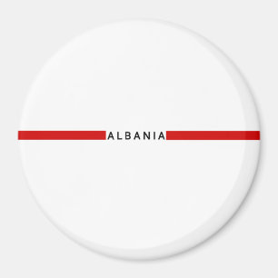 Íman Bandeira minimalista albanesa