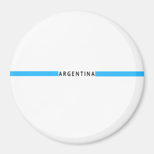 Íman Bandeira minimalista argentina