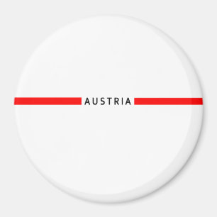 Íman Bandeira minimalista austríaca