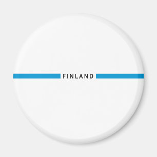 Íman Bandeira minimalista da Finlândia