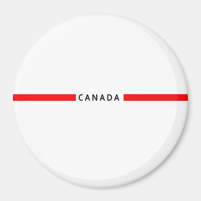 Íman Bandeira minimalista do Canadá (Frente)