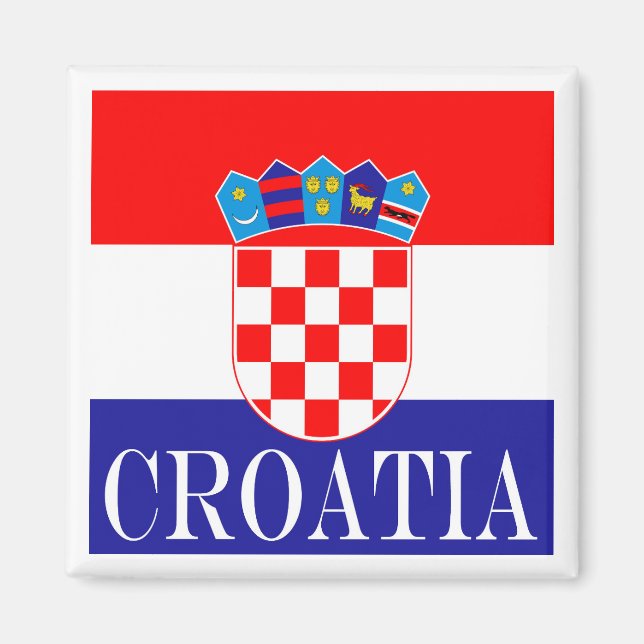 Íman Bandeira nacional da Croácia Zastava Hrvatske (Frente)