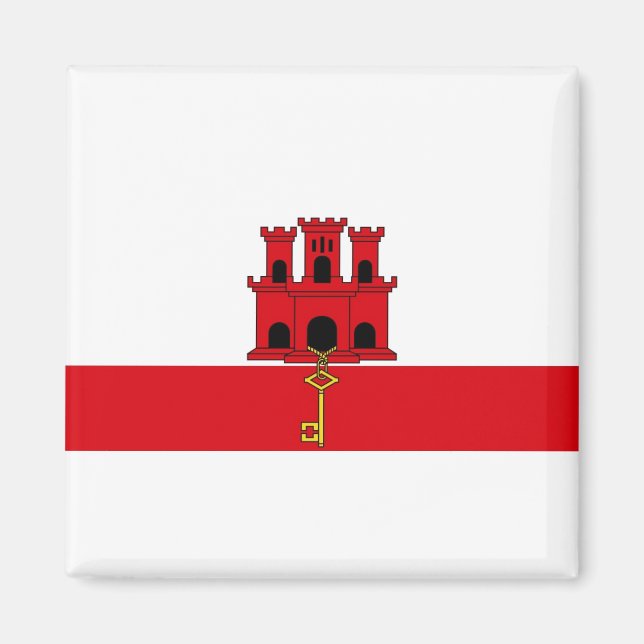 Íman Bandeira Nacional de Gibraltar (Frente)
