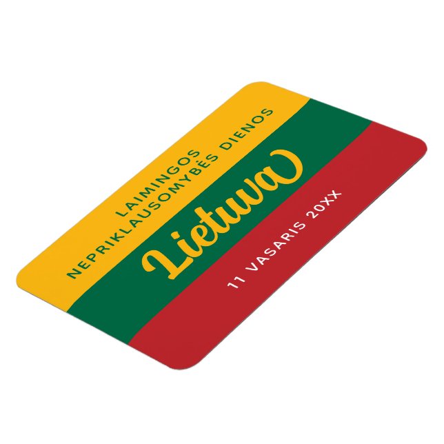 Íman Bandeira Nacional do Dia da Independência da Lituâ (Left Side)