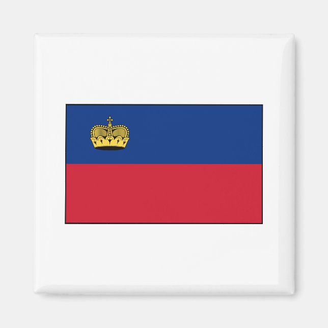 Íman Bandeira Nacional do Liechtenstein (Frente)