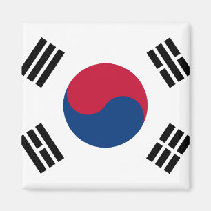 Íman Bandeira nacional do mundo de Coreia do Sul