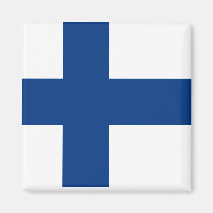 Íman Bandeira nacional do mundo de Finlandia