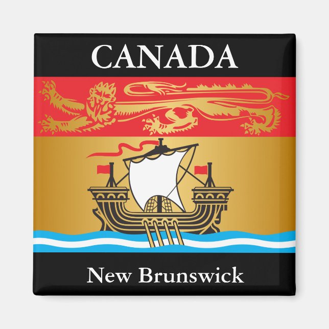 Íman Bandeira New Brunswick (Frente)