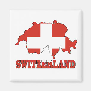 Íman Bandeira no mapa da suiça
