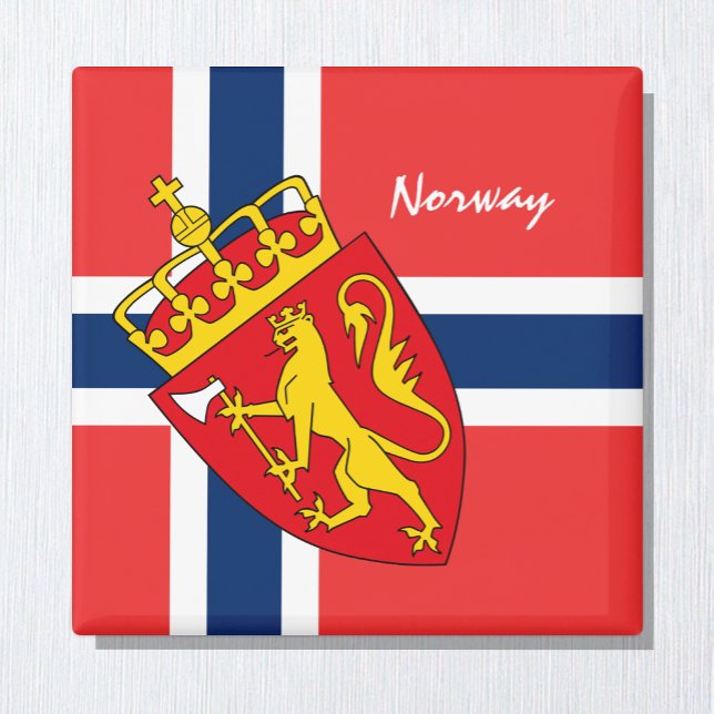 Íman Bandeira norueguesa e feriados na Noruega, viagem/ (Criador carregado)