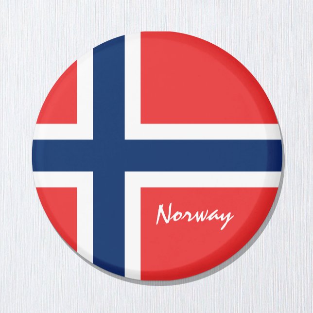 Íman Bandeira norueguesa e feriados na Noruega, viagem/ (Criador carregado)