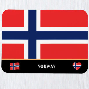 Íman Bandeira norueguesa e viagem norueguês/Noruega