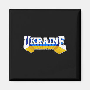 Íman Bandeira orgulhosa da Ucrânia Ucraniano