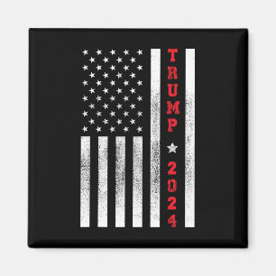 Íman Bandeira Patriótica 4 De Julho Trump 2024