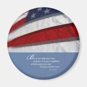 Íman Bandeira patriótica, americana