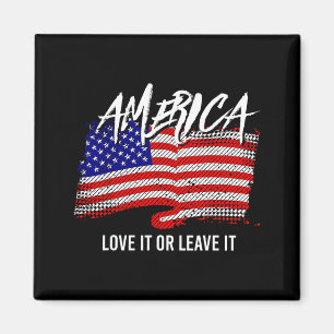 Íman Bandeira Patriótica Americana Dos EUA Arte Gráfica