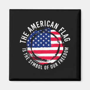Íman Bandeira Patriótica Americana Dos EUA Projeto Libe