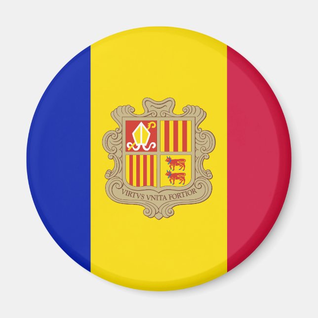 Íman Bandeira Patriótica Andorra (Frente)