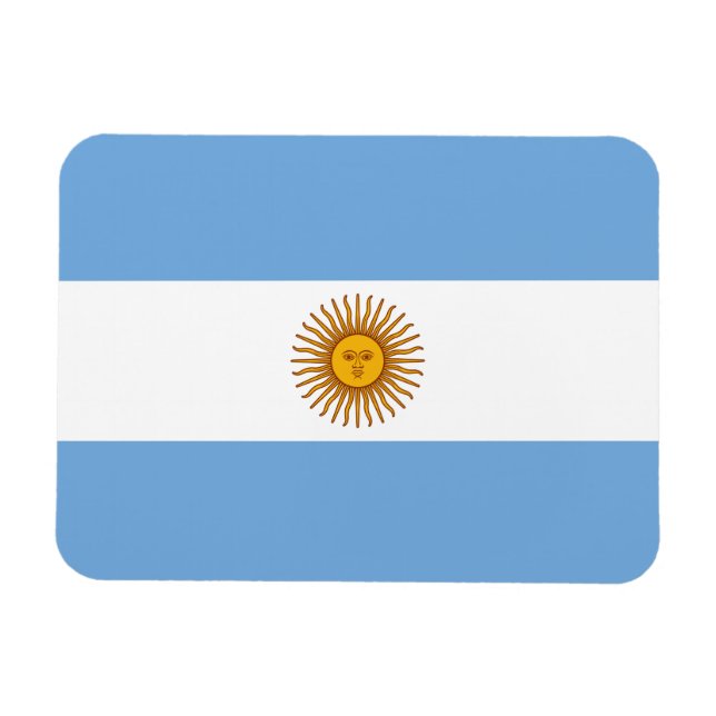 Íman Bandeira Patriótica Argentina (Horizontal)