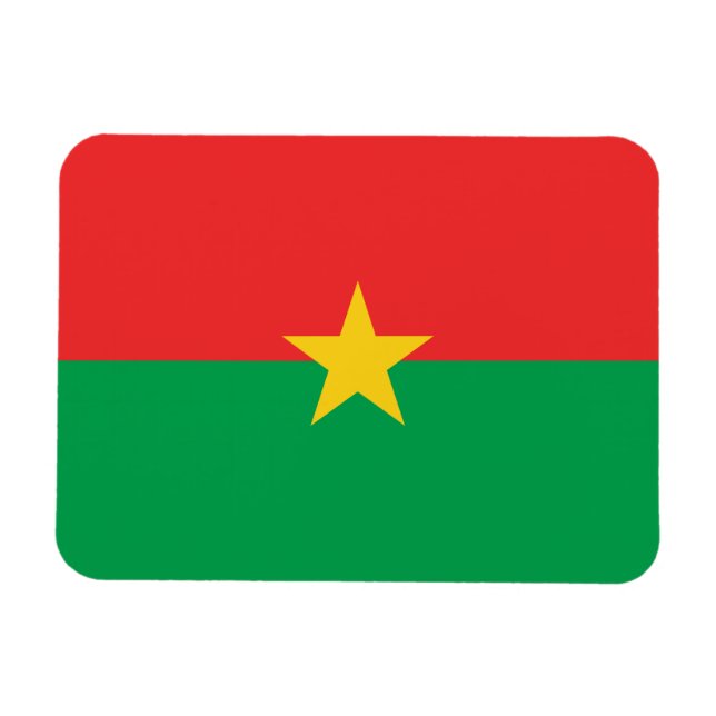 Íman Bandeira Patriótica Burkina Faso (Horizontal)