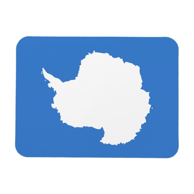 Íman Bandeira Patriótica da Antártida (Horizontal)