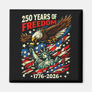 Íman Bandeira patriótica de águia liberdade 1776-2026 2