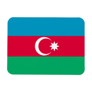 Íman Bandeira patriótica de Azerbaijan