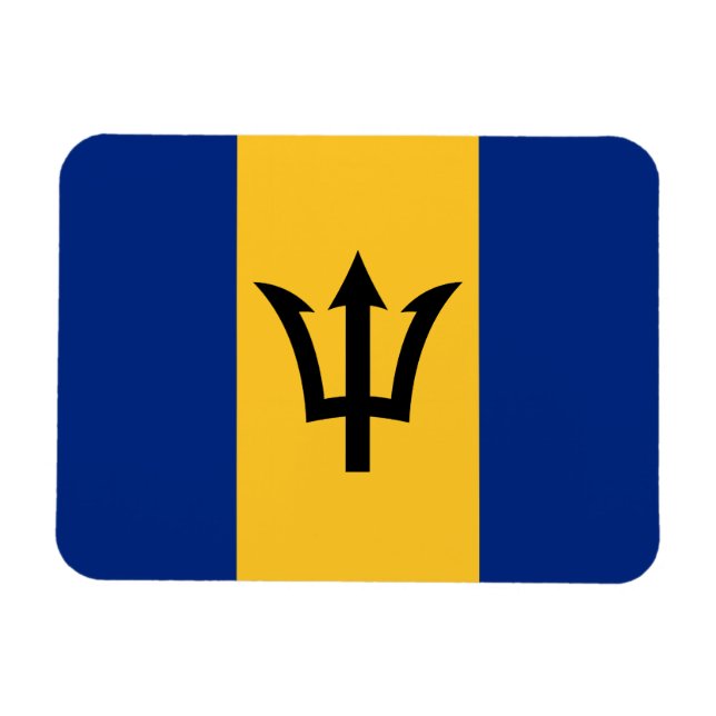 Íman Bandeira Patriótica de Barbados (Horizontal)