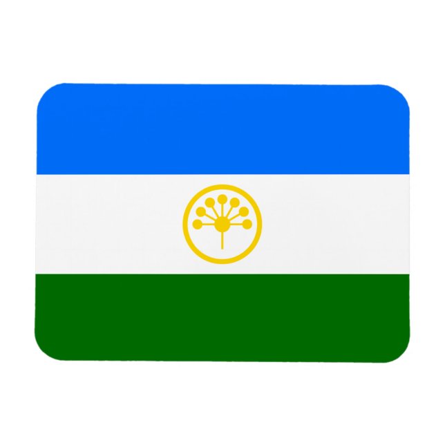 Íman Bandeira Patriótica de Bashkortostan (Horizontal)