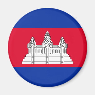 Íman Bandeira patriótica de Cambodia