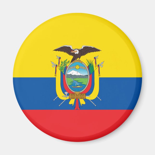 Íman Bandeira Patriótica do Equador (Frente)